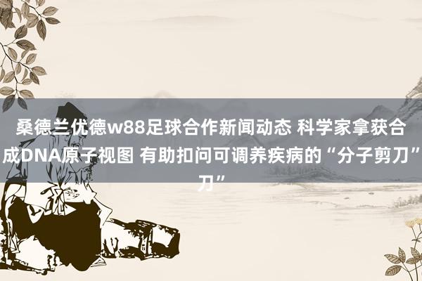 桑德兰优德w88足球合作新闻动态 科学家拿获合成DNA原子视图 有助扣问可调养疾病的“分子剪刀”